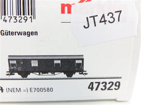 JT437 Märklin 47329 H0 AC gedeckter Güterwagen der DB OVP