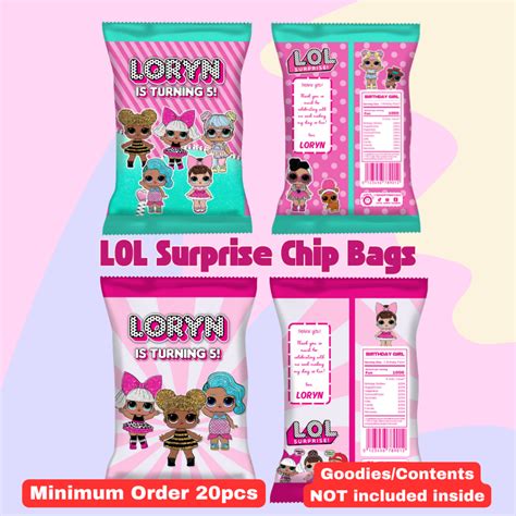 Lol Surprise Chip Bags For Souvenirs Shopee Philippines