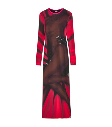 Body Print Midi Dress