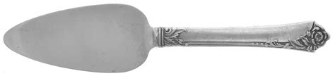 Damask Rose Sterling No Monograms Cheese Server With Stainless