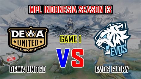 Objektif Sempurna Dewa Dewa United Vs Evos Glory Game Mpl Id