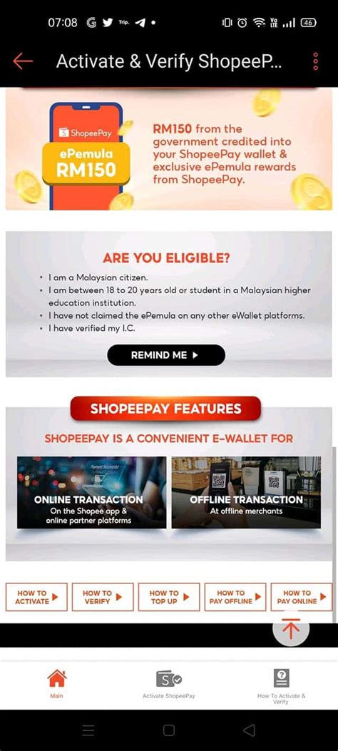 EPemula Shopee Cara Tebus Guna Kredit RM150 Melalui ShopeePay