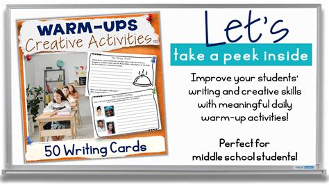 Warm Up Activities For Middle School 50 Days Of Creative Writing Bell