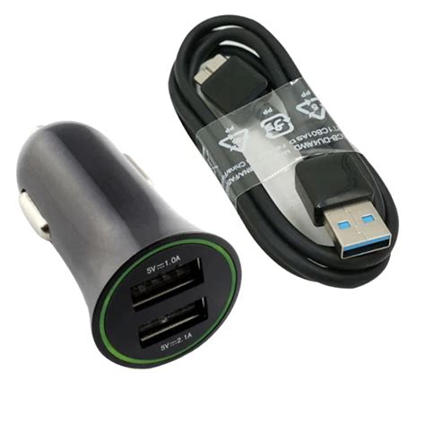 Micro Auto Universal Dual 2 Port USB Car Charger + Micro USB 3.0 9pin ...