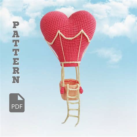 Hot Air Balloon Crochet Pattern Baby Mobile PDF Pattern Etsy Canada