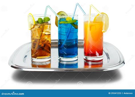 Drinks On Tray Royalty Free Stock Photo - Image: 29341225