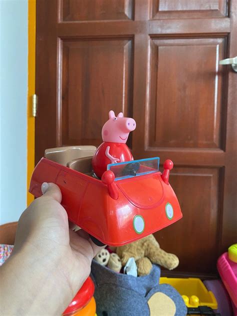 Peppa Pig Car with Peppa, Babies & Kids, Infant Playtime on Carousell