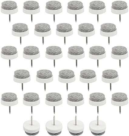 Amazon TOVOT 32PCS 3 4 Nail On Furniture Felt Glides Chair Leg