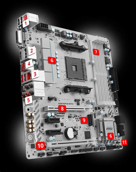 B350M MORTAR ARCTIC | Motherboard - The world leader in motherboard design | MSI Global