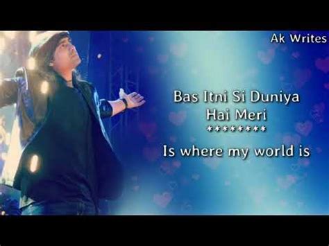 Tum Mere Ho Lyrics With English Translation Jubin Nautiyal Hate Story