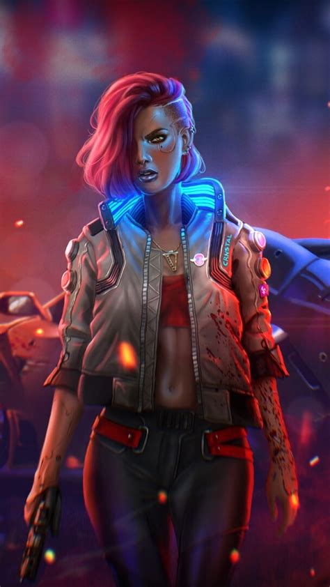 2160x3840 Cyborg Cyberpunk 2077 Digital Fan Art Sony Xperia X Xz Z5 Premium Games And