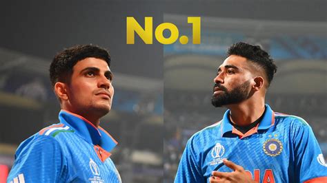 Shubman Gill And Mohammed Siraj Soar To The Top Of Icc Odi Rankings