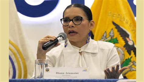 Ecuador Presidenta Del Cne Anuncia Elecciones Anticipadas Para El