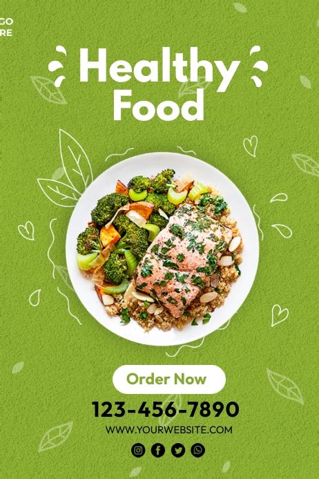 Healthy Food Template Postermywall