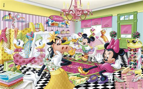 Minnie Mouse And Daisy Shopping In Boutique Donald Duck And Mickey Read ...