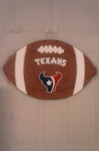 Large Houston Texans Football Door Hanger Houston Texans Football