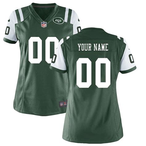 Women's New York Jets Nike Green Custom Game Jersey