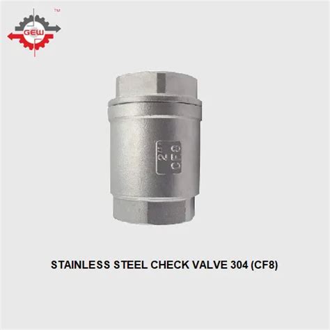 400 Psi Stainless Steel SS Vertical Check Valve For Industrial