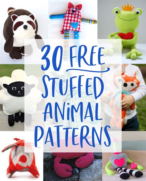 simple animal sewing patterns free 8
