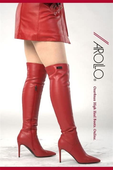 New Arollo Overknee Boots Rachel In Over The Knee Boots Red