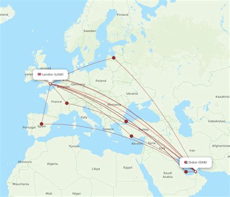 All Flight Routes From Dubai To London Dxb To Lgw Flight Routes