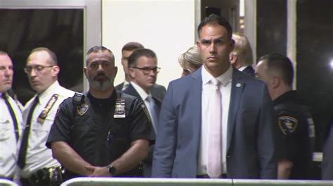 Trump Leaves Manhattan Courtroom After Pleading Not Guilty To 34