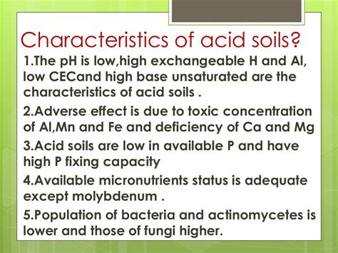 Acidicsalic And Alkali Soils