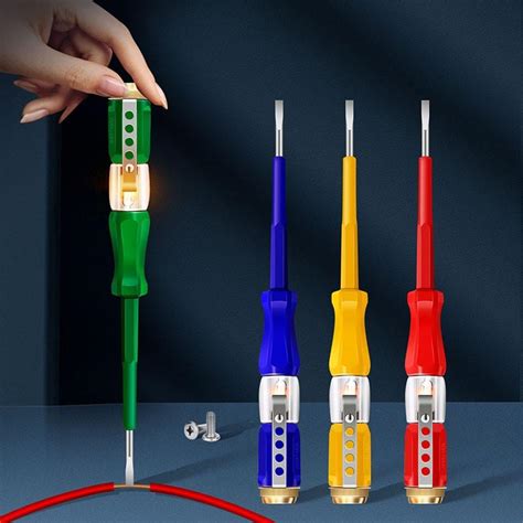 ANENG Test Pen Домашняя бесконтактная отвертка 2IN1 Портативная плоская ...