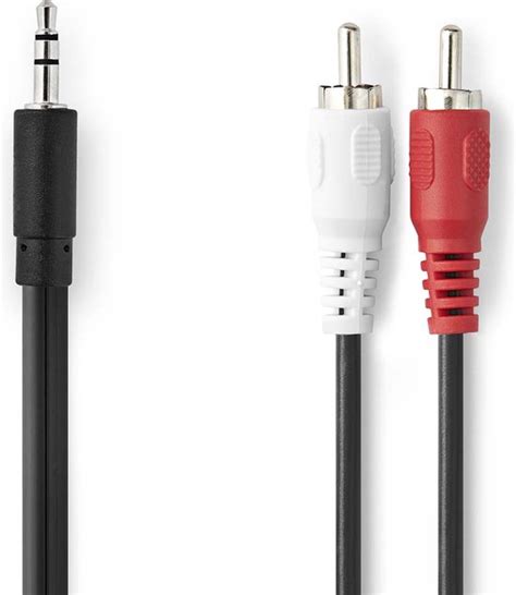 Nedis Stereo Audiokabel Mm Male X Rca Male Vernikkeld