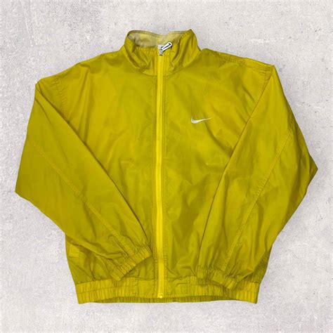 Nike Vintage 90s Nike Banana Yellow Windbreaker Jacket Grailed