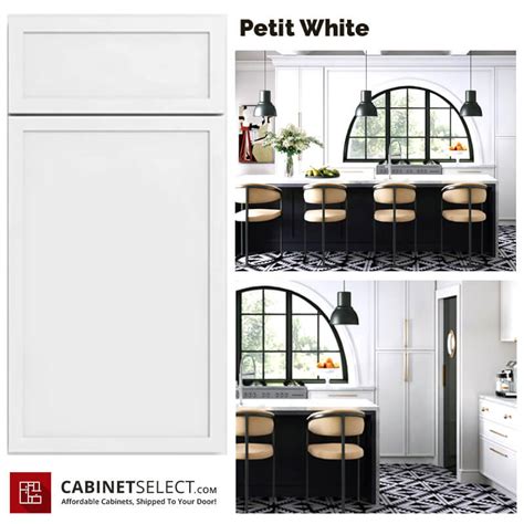 Buy Petit White Shaker Kitchen Cabinets Cabinetselect