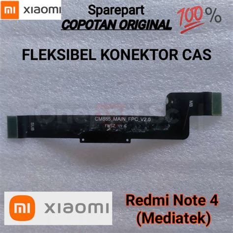 Fleksibel Konektor Cas Charger Redmi Note Mediatek Original Copotan