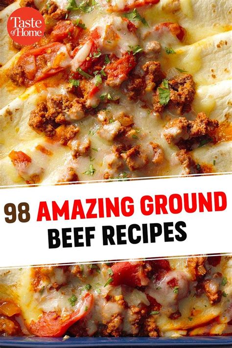 98 Recipes Using 1 Pound Of Ground Beef Beef Recipes Ground Beef