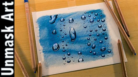 Water Droplets | Colored Pencil Drawing Time Lapse - YouTube