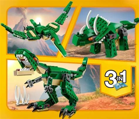 Lego Creator Mighty Dinosaurs In T Rex Triceratops Dino