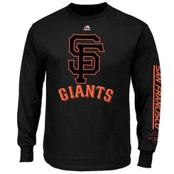 Majestic San Francisco Giants Black Bend Don't Break Long Sleeve T-Shirt