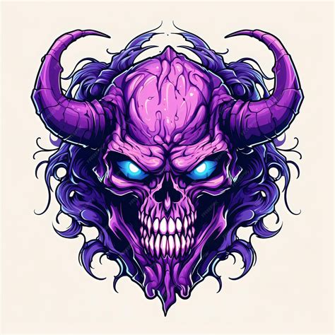 Premium AI Image | Evil Detailed Illustration on white Background ...