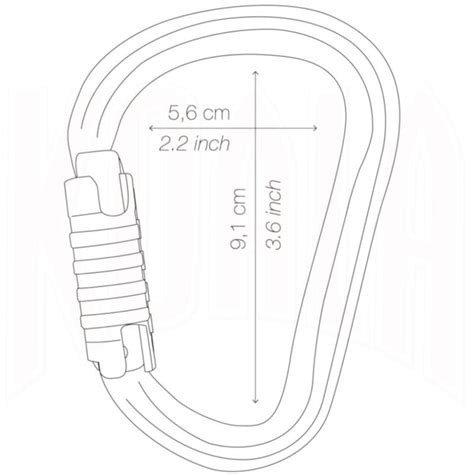 Mosqueton Aluminio William Triact Lock Petzl