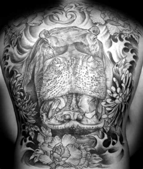 60 Hippo Tattoo Designs For Men Hippo Tattoo Tattoo Designs Men Tattoos