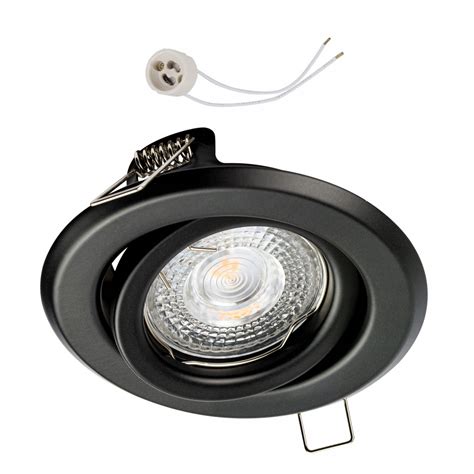 Oprawa Sufitowa RUCHOMA Halogen Do LED GU10 Czarna CT15 Czarna Cena