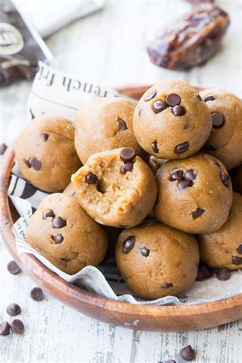 No Bake Paleo Cookie Dough Bites With Protein The Paleo Running Momma