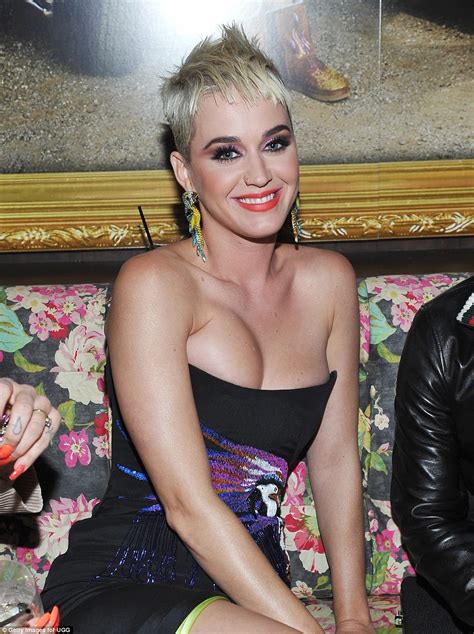 Glamorous In Feathers Katy Perry Shines In A Bedazzled Parrot Dress