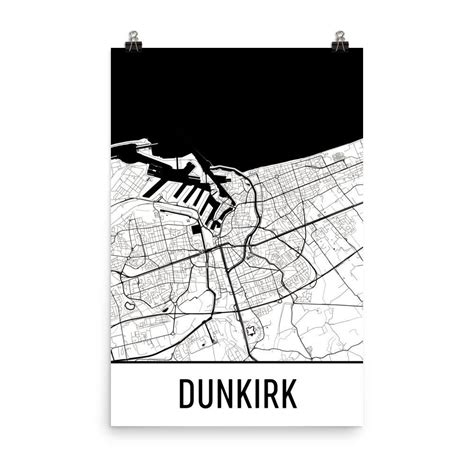 Dunkirk Map Dunkirk Art Dunkirk Print Dunkirk France - Etsy | Dunkirk ...