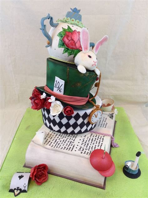 Alice In Wonderland Theme Cake - CakeCentral.com