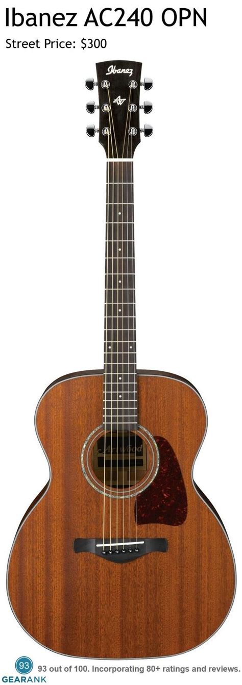 Ibanez Ac240 Opn This All Mahogany Acoustic Guitar Is One Of The Highest Rated Acoustic Guitars