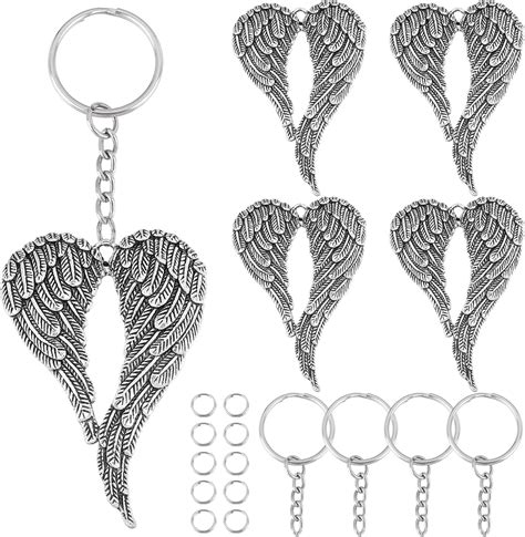 Amazon Sunnyclue Box Pcs Sets Silver Angel Wings Charms