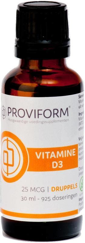 Proviform Vitamin D3 25 Mcg 30 Ml Mit Rabatt Kaufen VitAdvice BV