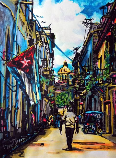 La Habana, CUBA No. 2 Kimikaa Giclée Art Print, Cuban Series, Canvas Print, Cityview Art, - Etsy