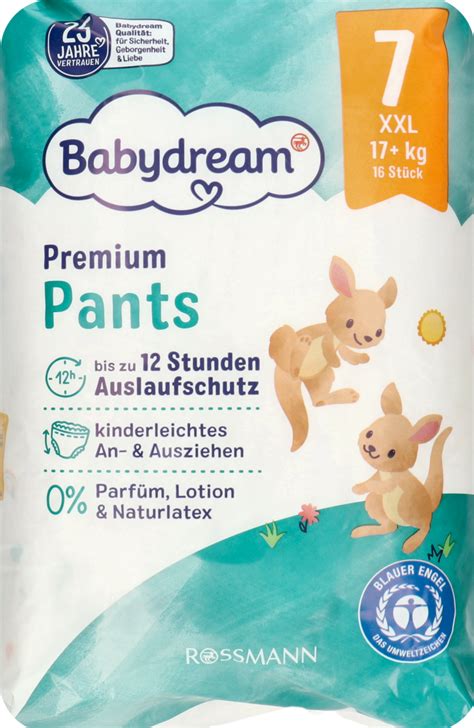 BABYDREAM Premium Pieluchomajtki 7 XXL 17 Kg 16 Szt Drogeria