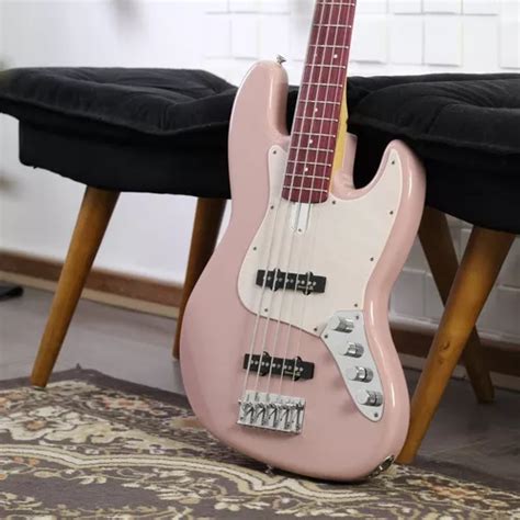 Baixo Cordas Studebaker Jazz Bass Daytona Plus Shell Pink